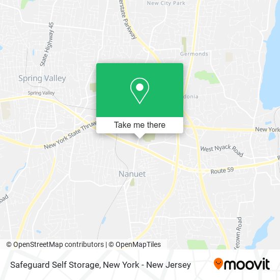 Safeguard Self Storage map