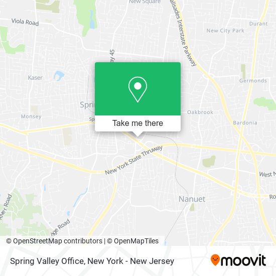 Spring Valley Office map