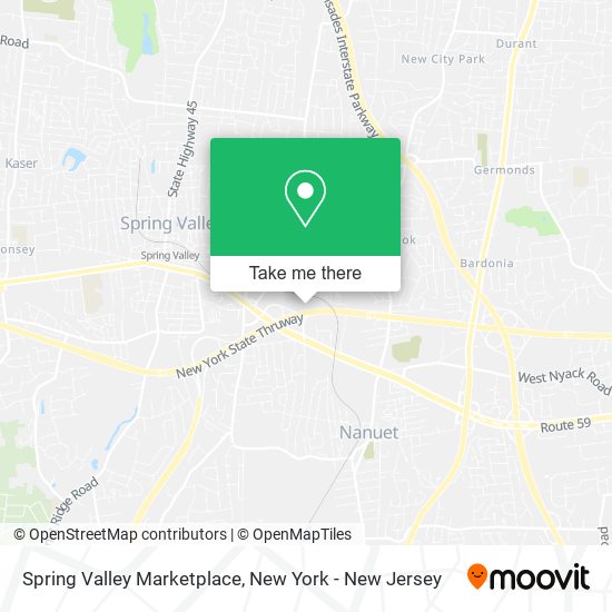 Mapa de Spring Valley Marketplace