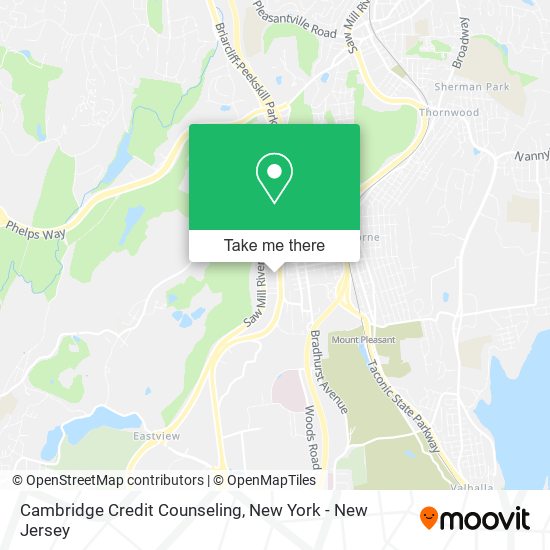 Mapa de Cambridge Credit Counseling