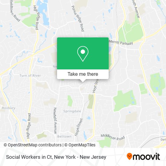 Social Workers in Ct map