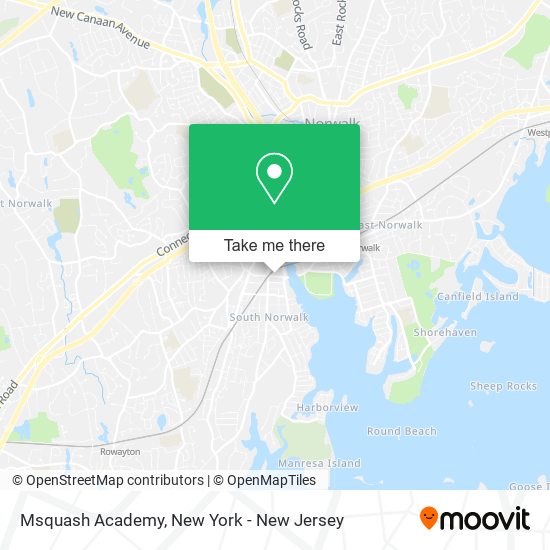 Msquash Academy map