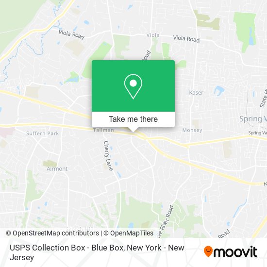 USPS Collection Box - Blue Box map