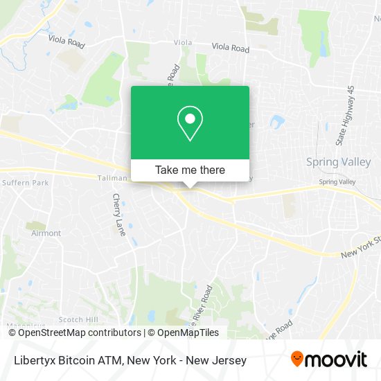 Mapa de Libertyx Bitcoin ATM