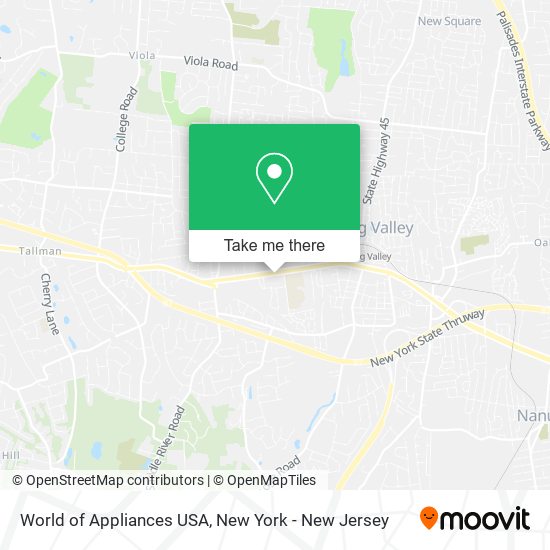 World of Appliances USA map