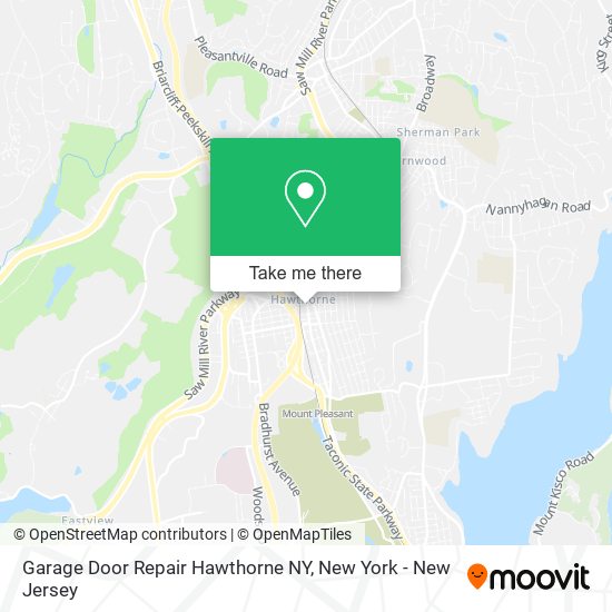 Mapa de Garage Door Repair Hawthorne NY
