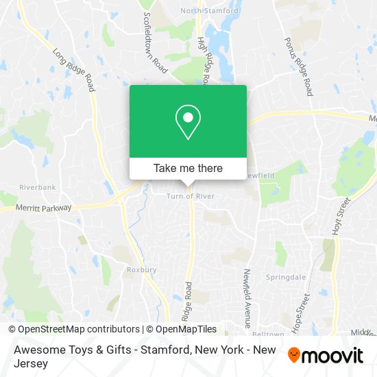 Mapa de Awesome Toys & Gifts - Stamford