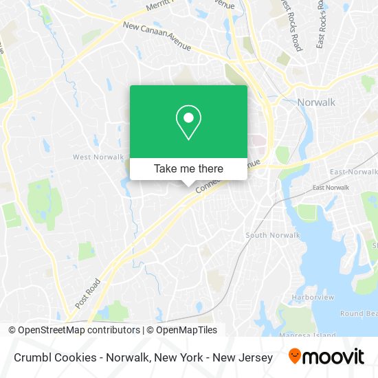 Crumbl Cookies - Norwalk map