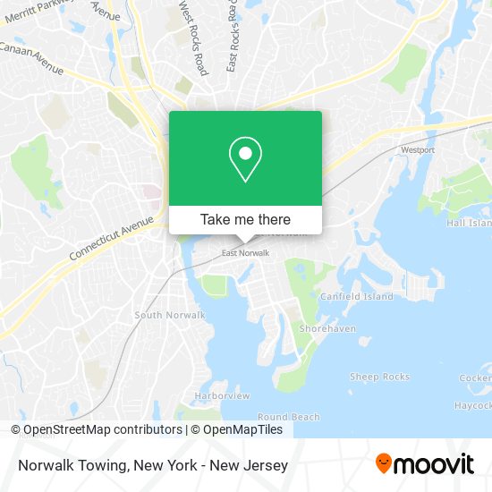 Norwalk Towing map