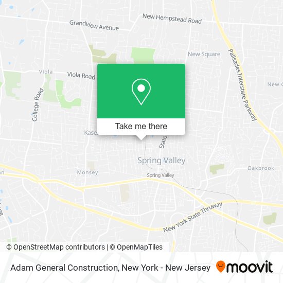 Adam General Construction map