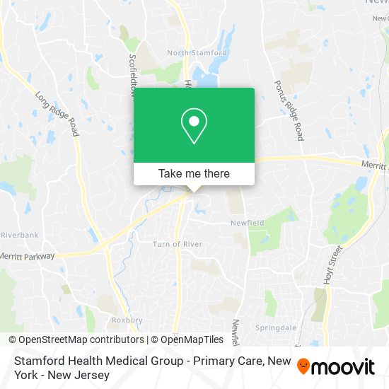 Mapa de Stamford Health Medical Group - Primary Care