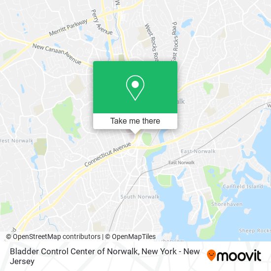 Mapa de Bladder Control Center of Norwalk