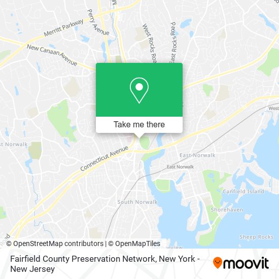 Fairfield County Preservation Network map