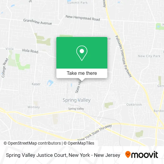 Spring Valley Justice Court map