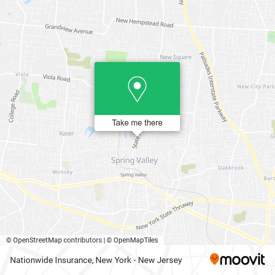 Mapa de Nationwide Insurance