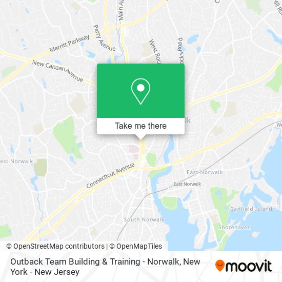 Mapa de Outback Team Building & Training - Norwalk