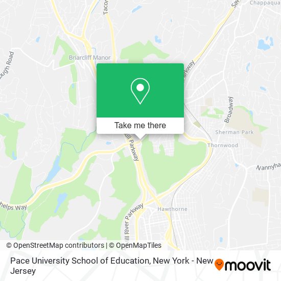 Pace University School of Education map