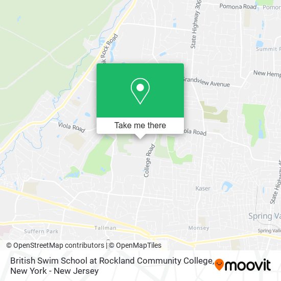 Mapa de British Swim School at Rockland Community College