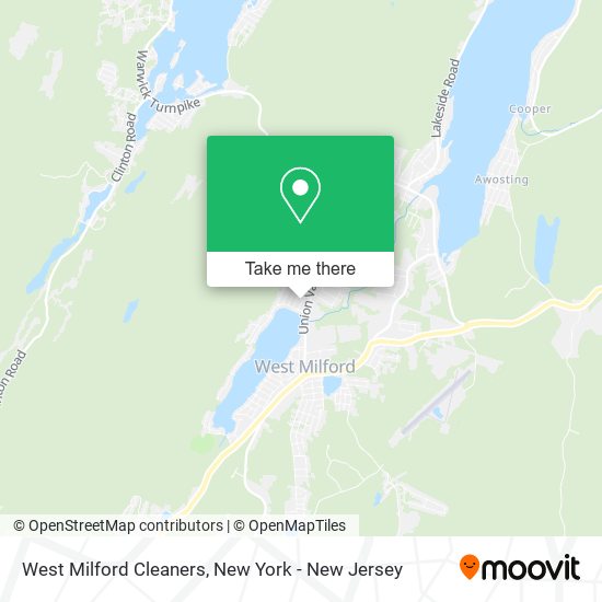 West Milford Cleaners map