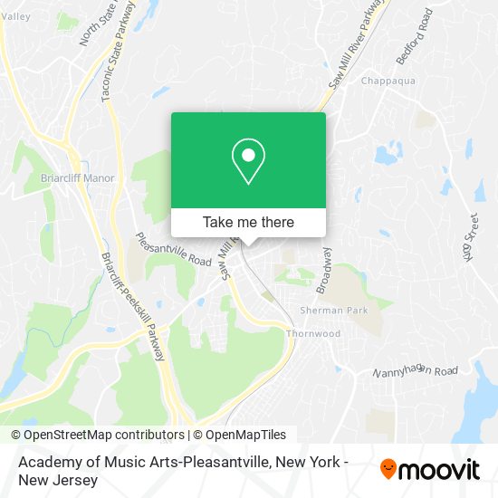 Mapa de Academy of Music Arts-Pleasantville