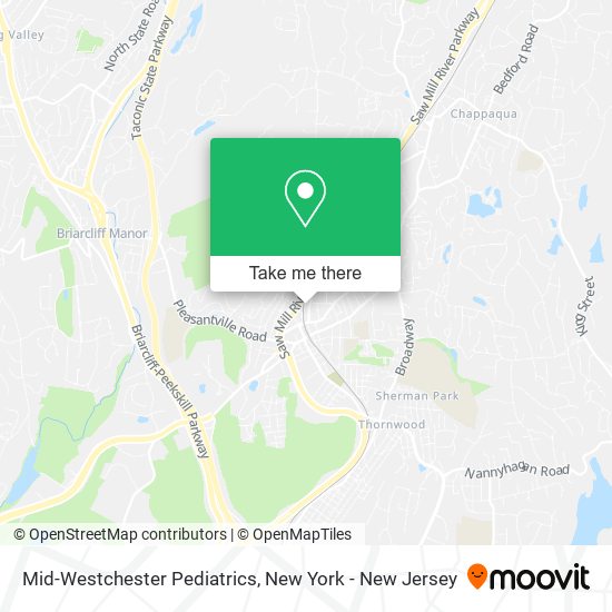 Mid-Westchester Pediatrics map