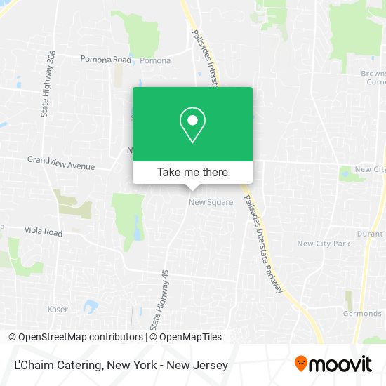 L'Chaim Catering map