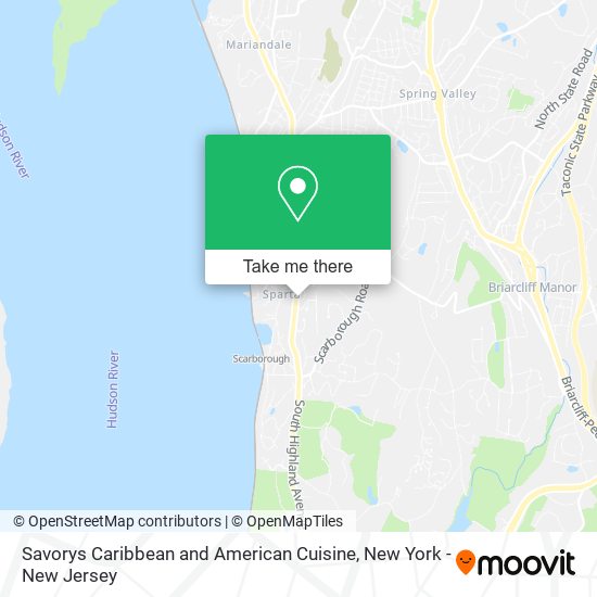 Savorys Caribbean and American Cuisine map