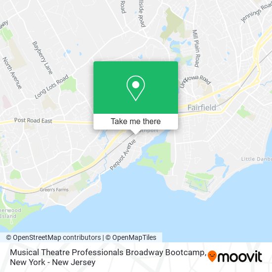 Musical Theatre Professionals Broadway Bootcamp map