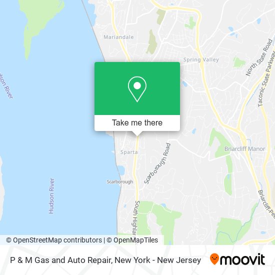 P & M Gas and Auto Repair map