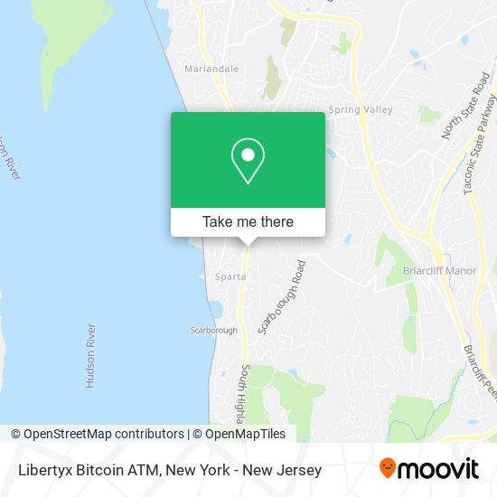 Mapa de Libertyx Bitcoin ATM