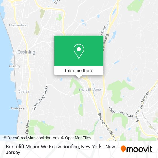 Briarcliff Manor We Know Roofing map