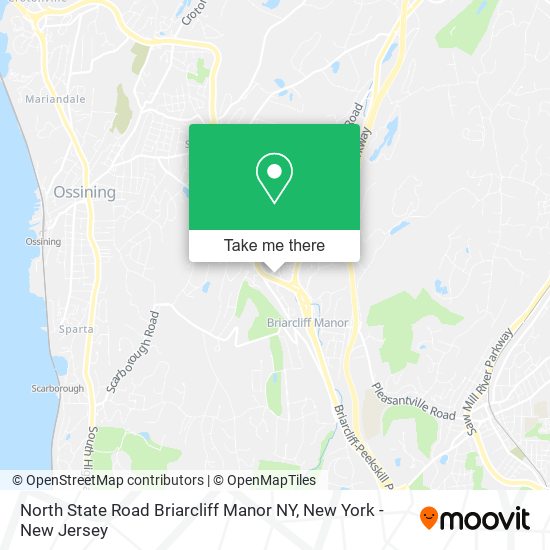 Mapa de North State Road Briarcliff Manor NY
