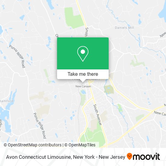 Avon Connecticut Limousine map