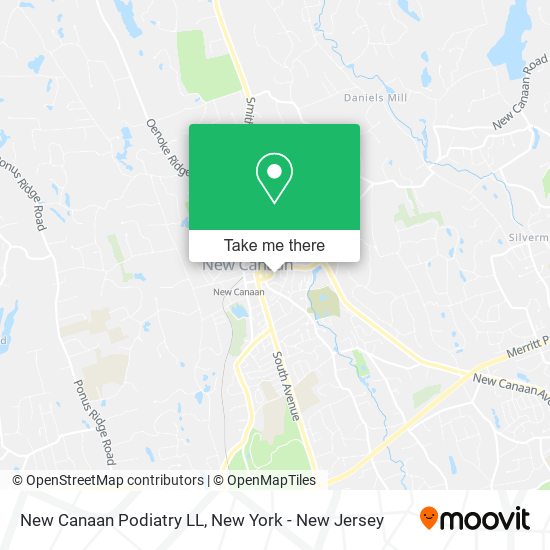 New Canaan Podiatry LL map