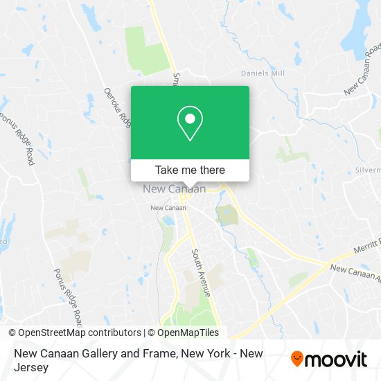 New Canaan Gallery and Frame map