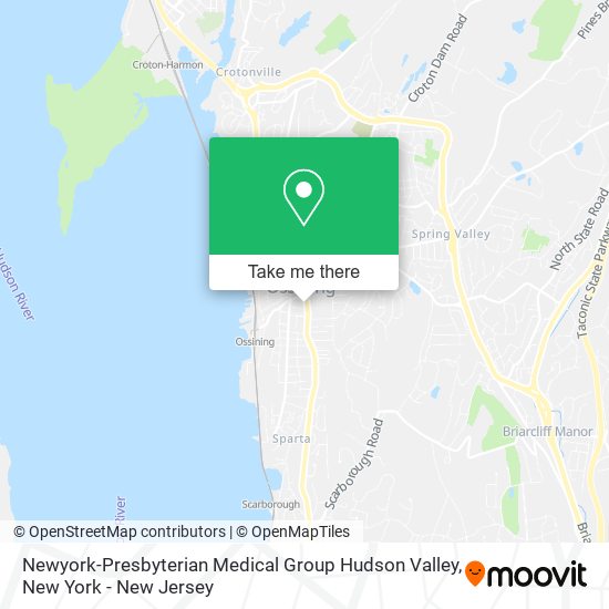 Newyork-Presbyterian Medical Group Hudson Valley map