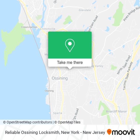 Reliable Ossining Locksmith map