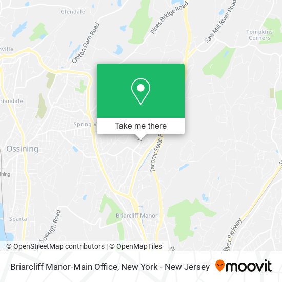 Briarcliff Manor-Main Office map