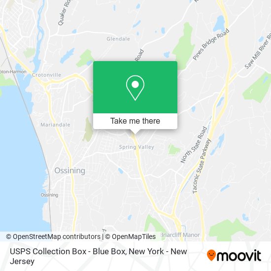 USPS Collection Box - Blue Box map