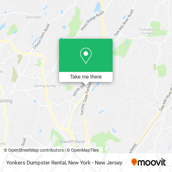 Mapa de Yonkers Dumpster Rental