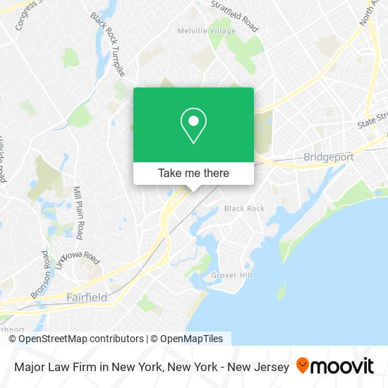 Major Law Firm in New York map
