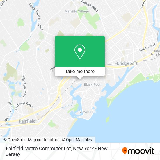 Mapa de Fairfield Metro Commuter Lot