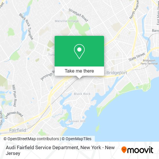 Audi Fairfield Service Department map