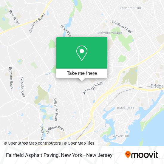 Fairfield Asphalt Paving map
