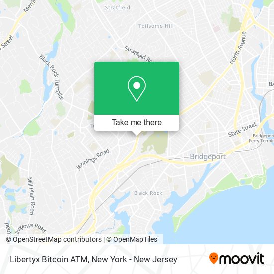 Mapa de Libertyx Bitcoin ATM