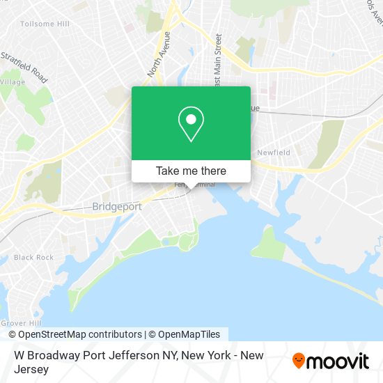 W Broadway Port Jefferson NY map