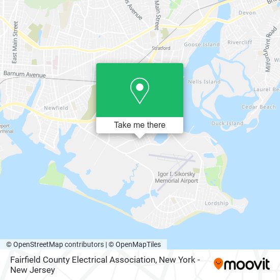 Fairfield County Electrical Association map