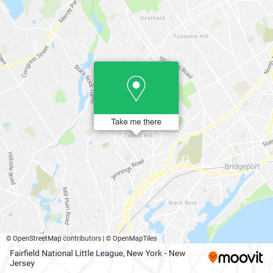 Fairfield National Little League map