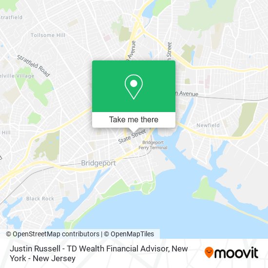 Mapa de Justin Russell - TD Wealth Financial Advisor