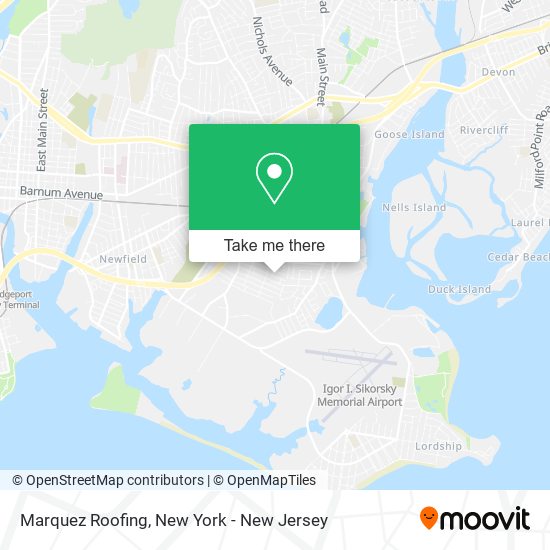 Marquez Roofing map
